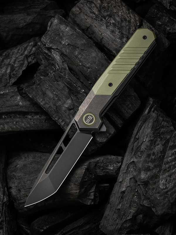 1636593423599103 WEKNIFE Arsenal Flipper Knife Titanium Handle With G10 Integral Spacer (3.56" CPM 20CV Blade) WE20073-2 - Image 1