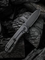 WE Knife Company Elementum Black Titanium Handle Black Stonewashed CPM 20CV Blade WE18062X-3 - Image 7