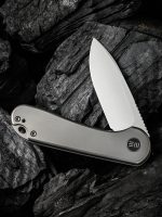 WE Knife Company Elementum Titanium Handle Satin Finished CPM 20CV Blade - WE18062X-1 - Image 6
