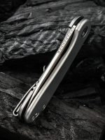 WE Knife Company Elementum Titanium Handle Satin Finished CPM 20CV Blade - WE18062X-1 - Image 3