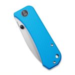 We Knife Company Ben Petersen Banter Folding Knife 2.9" S35VN Stonewashed Spear Point Blade, Blue G10 Handles - 2004A - Image 6