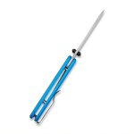 We Knife Company Ben Petersen Banter Folding Knife 2.9" S35VN Stonewashed Spear Point Blade, Blue G10 Handles - 2004A - Image 3