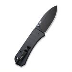 We Knife Company Ben Petersen Banter Folding Knife 2.9" S35VN Black Stonewashed Spear Point Blade, Black G10 Handles - 2004B - Image 6