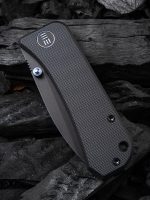 We Knife Company Ben Petersen Banter Folding Knife 2.9" S35VN Black Stonewashed Spear Point Blade, Black G10 Handles - 2004B - Image 13