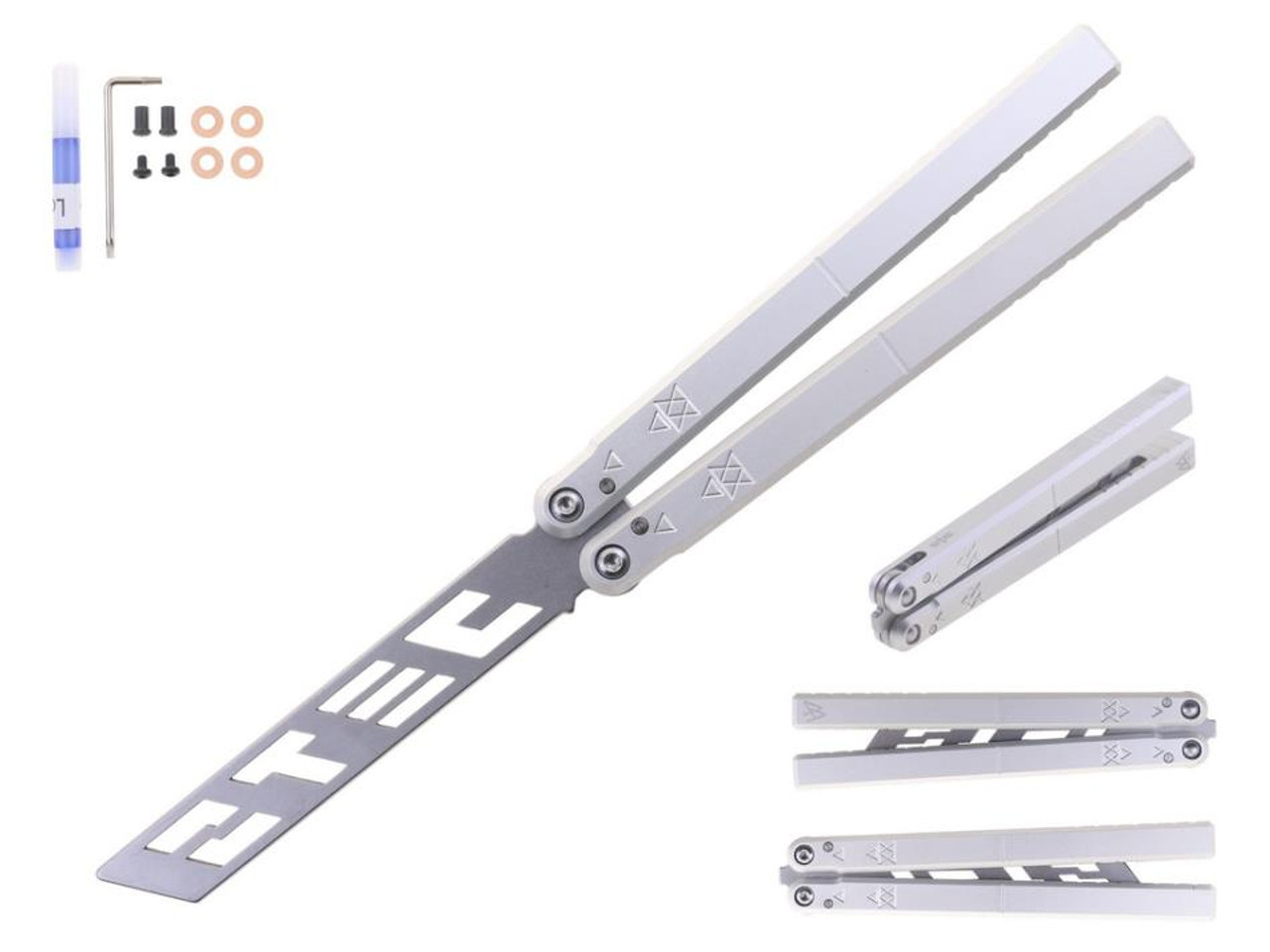 S-TEC 9.75″ Aluminum Butterfly Trainer -Anodized SILVER- APEX