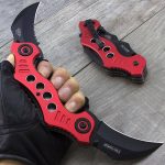 TAC-FORCE DUAL BLADE TACTICAL FLIPPER ASSISTED KNIFE - TF-669RD - Image 2