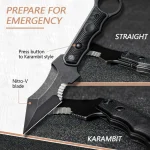 CIVIVI Orthrus Fixed Blade Knife G10 Handle (3.76" Nitro-V Blade) - Image 9