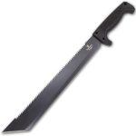 Snake Eye ' Monster' Machete ' W/ Heavy Duty Construction, Ergonomic Non-Slip Handle and Belt Sheath for Gardening, Bush-craft-Hunting and Outdoors - YML12-BK - Image 3