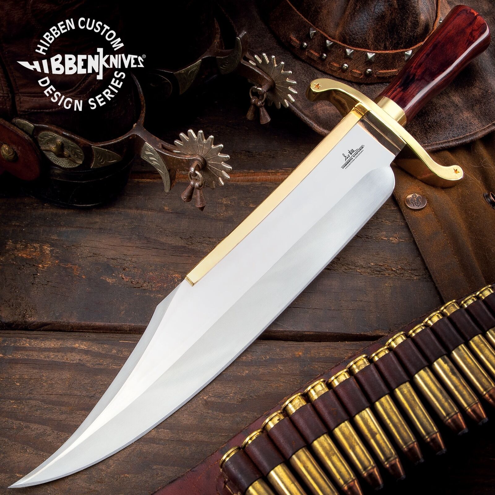 Order – November 30 Gil Hibben 65TH Anniversary Old West Bowie Knife And Sheath - GH5121 - Image 1