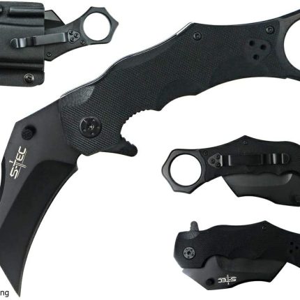 S-TEC Karambit 7.25" w/ G10 Handle & Quick Deploy Sheath -
