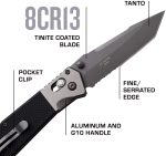 ELITE TACTICAL TANTO MANUAL FOLDING KNIFE - ET-1027GNCS - Image 9