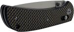 S-TEC Axel Lock EDC Folding Pocket Knife with Carbon Fiber Gold Weave Inlay Handle & D2 Steel Blade - Series 2 (TS022) - Image 15