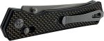S-TEC Axel Lock EDC Folding Pocket Knife with Carbon Fiber Gold Weave Inlay Handle & D2 Steel Blade - Series 2 (TS024) - Image 6