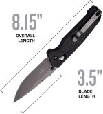 Elite Tactical Black G-10 Folding Knife - ET-1016D - Image 3