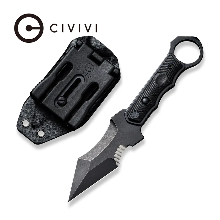 CIVIVI Orthrus Fixed Blade Knife G10 Handle (3.76" Nitro-V Blade)