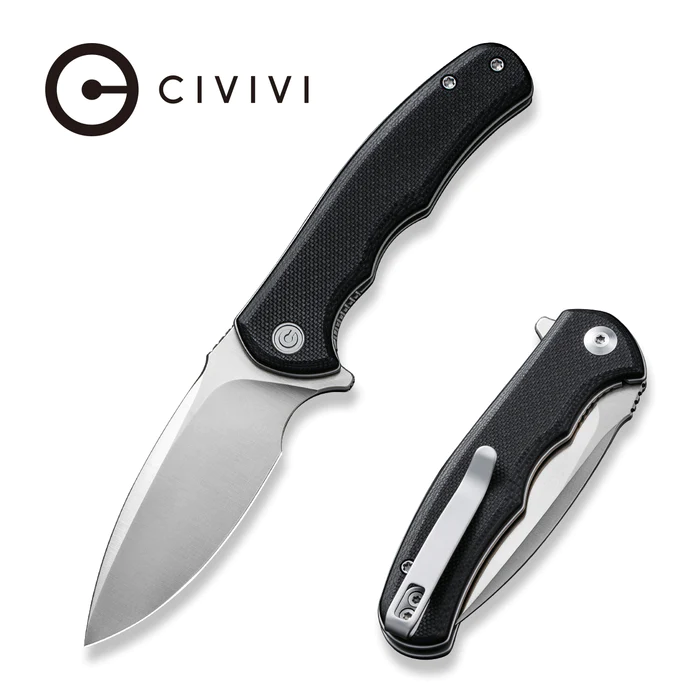 CIVIVI Mini Praxis Flipper Knife G10 Handle (2.98" D2 Blade) - C18026C-2