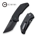 CIVIVI Thug 2 Thumb Stud Knife Black G10 Handle (2.69" Black Stonewashed Nitro-V) C20028C-1