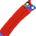 Snake Eye Tactical Rainbow Fantasy Sword w/Nylon Sheath Machete Outdoors Camping - WG871BKRB - Image 6