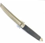 S-TEC 12 1/4? Tactical Tanto Fixed Blade w/ Rubber Handle - Image 4