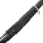 HONSHU BOSHIN KATANA - MODERN TACTICAL SAMURAI / NINJA SWORD - HAND FORGED 1060 CARBON STEEL - FULL TANG, FULLY FUNCTIONA - BLACK TPR, STEEL GUARD, POMMEL, LANYARD HOLE - UC3716 - Image 3