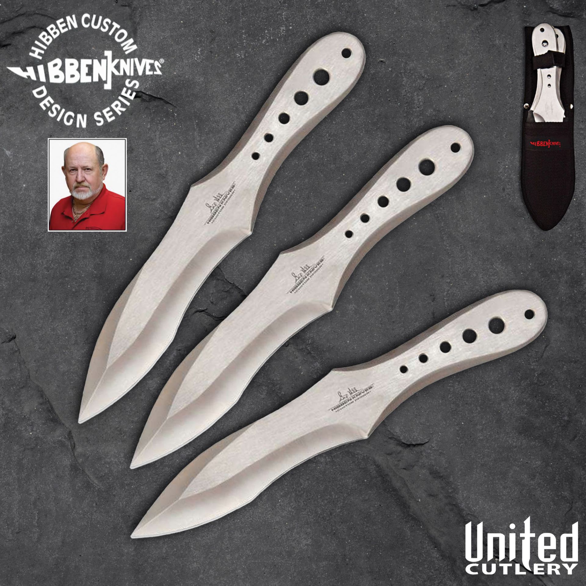 Gil Hibben GenX Pro Thrower Triple Set Large - GH5029
