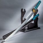Shikoto Hammer-Forged Longquan Master Teal Katana - UC3237
