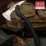 HONSHU KARITO TOMAHAWK AXE AND SHEATH - 7CR13 STAINLESS STEEL HEAD, INJECTION-MOLDED NYLON HANDLE - LENGTH 15 1/8” - UC3511