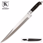 Arabian Khyber Bowie Knife and Leather Sheath - Aus 6 Steel - BK1984 - Image 3