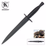 Replica Royal British Commando Knife - Stainless Steel Blade, Metal Handle - Length 11 1/4" - BKSN1