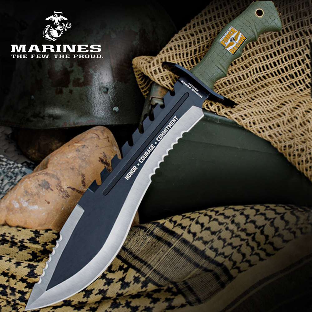 A17-UC3011 USMC Marine Kukri With Sheath - UC3011 - Image 1