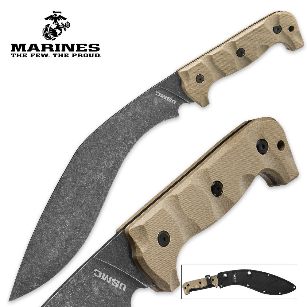 USMC Desert Sand Kukri Knife - UC3145