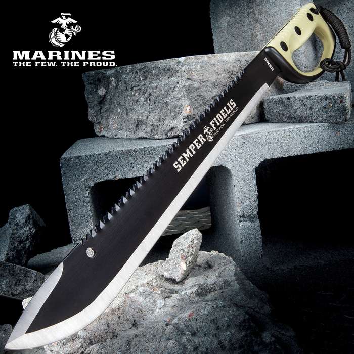 SEMPER FI SAWBACK MACHETE - UC3191