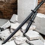 USMC Blackout Tanto Sword With Nylon Sheath - UC3157 - Image 2