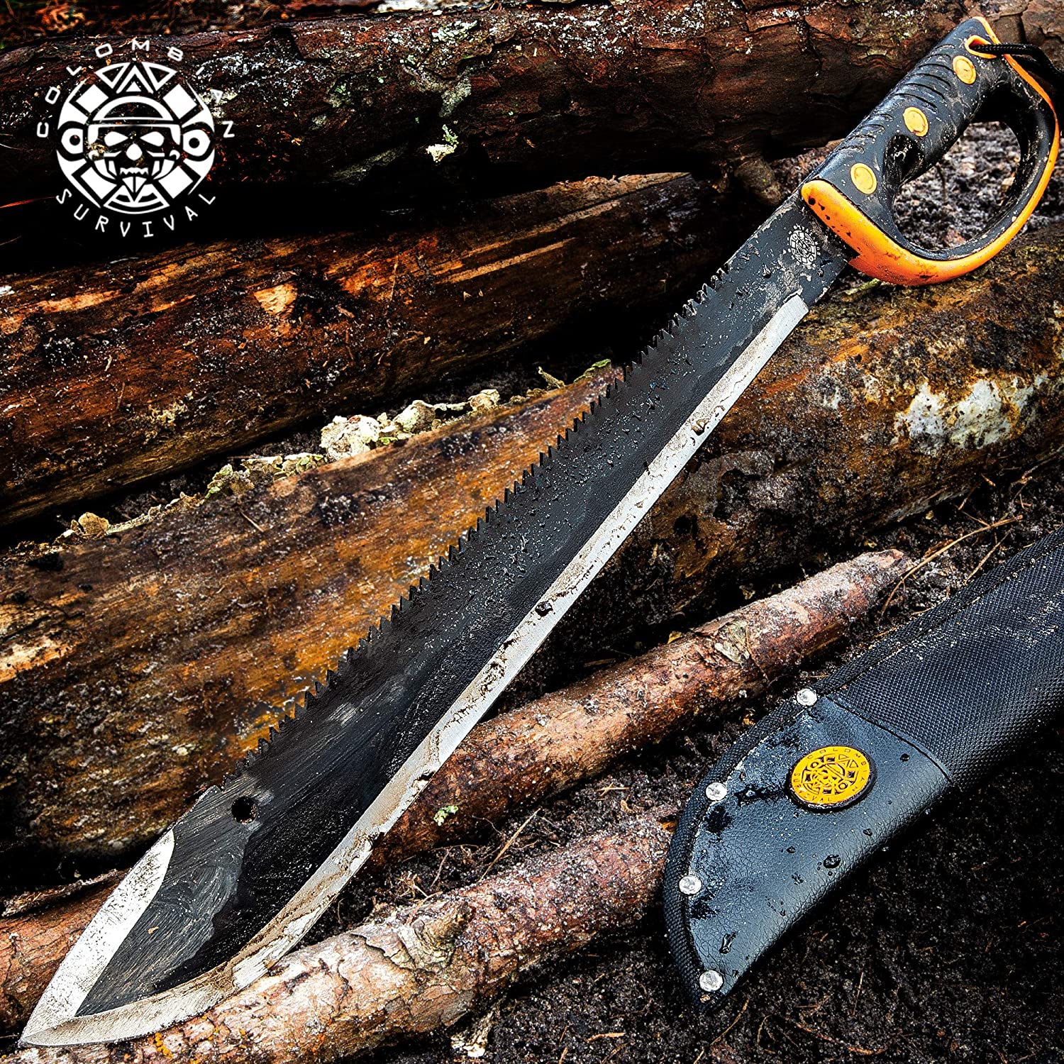 Colombian Rescuer Sawback Survival Machete -UC3353