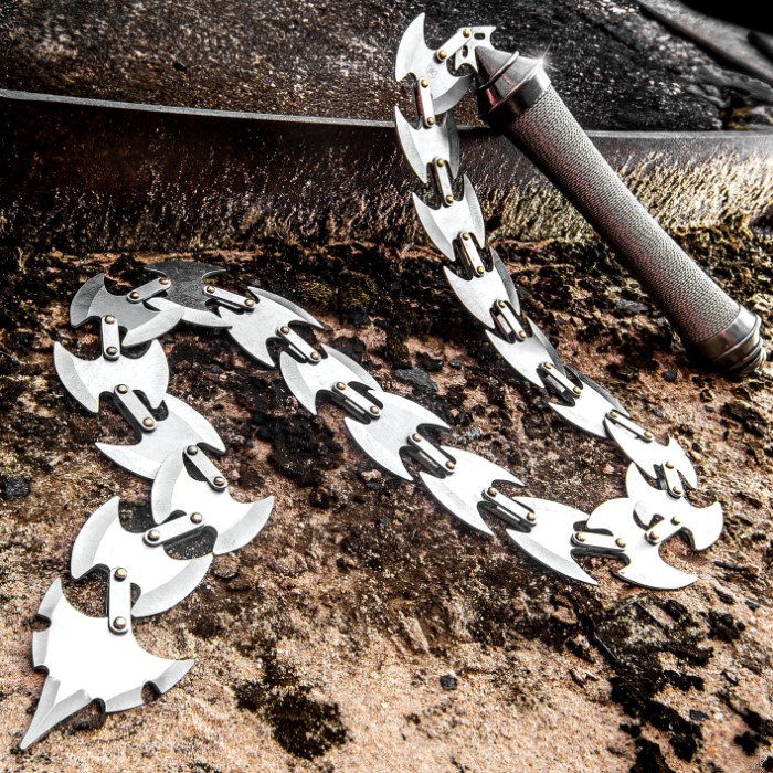 A43-BK1252_700 BLACK LEGION Professional Stainless Steel Chain Whip - Image 1