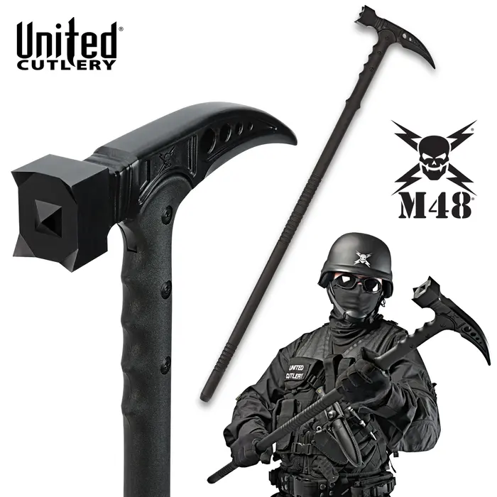 C06-UC2960 M48 KOMMANDO SURVIVAL HAMMER TACTICAL HIKING STAFF - UC2960 - Image 1