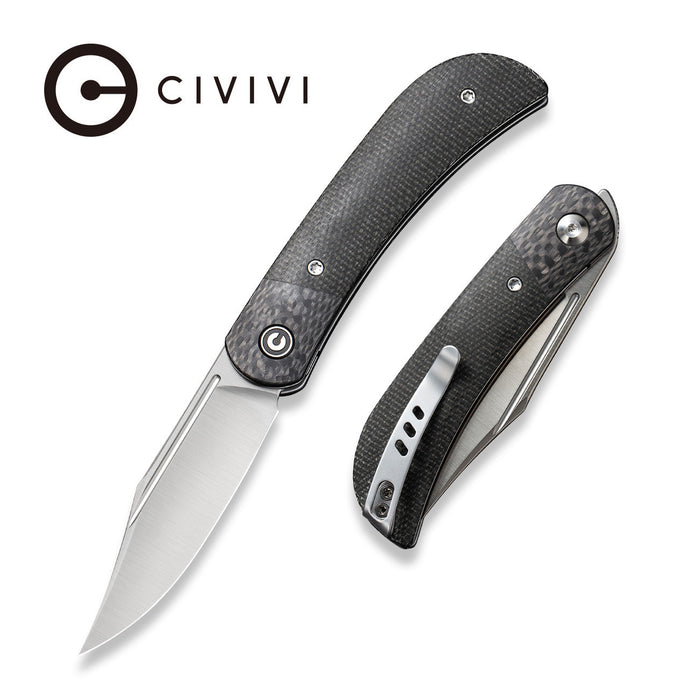 CIVIVI Appalachian Drifter II Front Flipper Knife Micarta Handle (2.96" Nitro-V Blade) C19010C-4