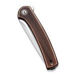 Civivi Mini Asticus Flipper Knife Black Hand Rubbed Copper Handle (3.25" Satin Finished 10Cr15CoMoV) C19026B-1 - Image 2