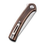 Civivi Mini Asticus Flipper Knife Black Hand Rubbed Copper Handle (3.25" Satin Finished 10Cr15CoMoV) C19026B-1 - Image 3