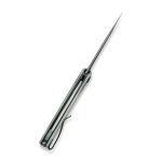 Civivi Mini Asticus Flipper Knife Natural G10 Handle (3.25" Black Hand Rubbed Damascus) C19026B-DS1 - Image 8
