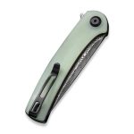 Civivi Mini Asticus Flipper Knife Natural G10 Handle (3.25" Black Hand Rubbed Damascus) C19026B-DS1 - Image 7