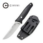 CIVIVI Tamashii Fixed Blade Knife Black G10 handle (4.07" Satin Finished D2) C19046-1