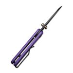 Civivi Baby Banter Thumb Stud Knife Purple G10 Handle (2.34" Black Stonewashed Nitro-V) C19068S-4 - Image 5