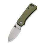 CIVIVI Baby Banter Thumb Stud Knife - Green G10 Handle (2.34" Gray Stonewashed Nitro-V) C 19068S-5 - Image 8