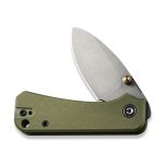 CIVIVI Baby Banter Thumb Stud Knife - Green G10 Handle (2.34" Gray Stonewashed Nitro-V) C 19068S-5 - Image 5