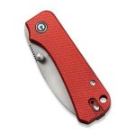 CIVIVI Baby Banter Thumb Stud Knife - Burgundy G10 Handle (2.34" Gray Stonewashed Nitro-V) C 19068S-6 - Image 11