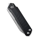 CIVIVI Ki-V Plus Front Flipper Knife Black G10 Handle (2.52" Silver Bead Blasted Nitro-V Blade) C20005B-1 - Image 6