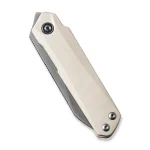 CIVIVI Ki-V Plus Front Flipper Knife Ivory G10 Handle (2.52" Silver Bead Blasted Nitro-V Blade) C20005B-2 - Image 4