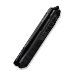 CIVIVI Ki-V Plus Front Flipper Knife Twill Carbon Fiber Overlay On Black G10 Handle (2.52" Black Stonewashed Nitro-V Blade) C20005B-3 - Image 6