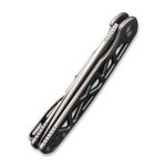 Civivi Perf Flipper Knife - Plain Skeletonized Steel Handle (3.12'' Stonewashed Nitro-V) C20006-A - Image 9